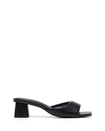 Therapy Shoes Alivia Black Smooth | Women's Heels | Sandals | Mules