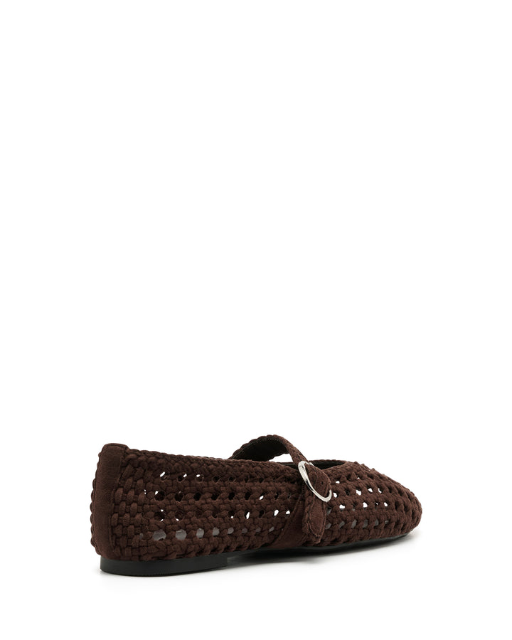 Asher Ballet Flat Chocolate Suede