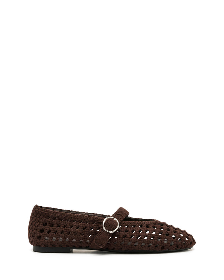 Asher Ballet Flat Chocolate Suede
