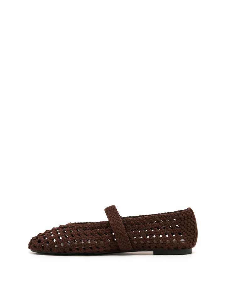 Asher Ballet Flat Chocolate Suede