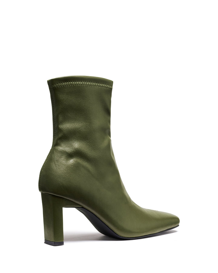 Bette Ankle Boot Khaki Smooth