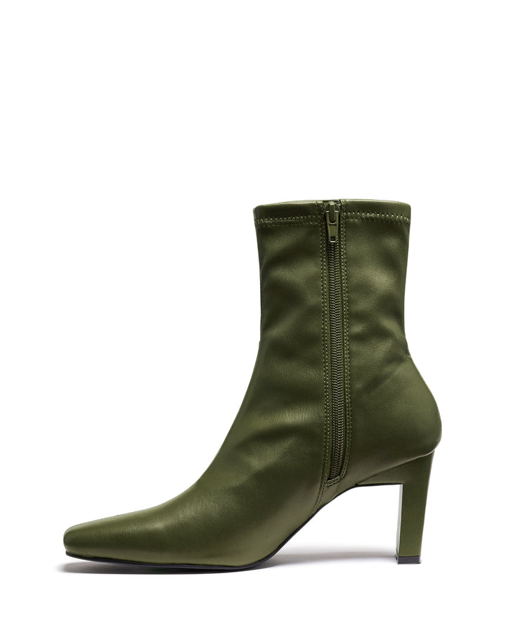 Bette Ankle Boot Khaki Smooth