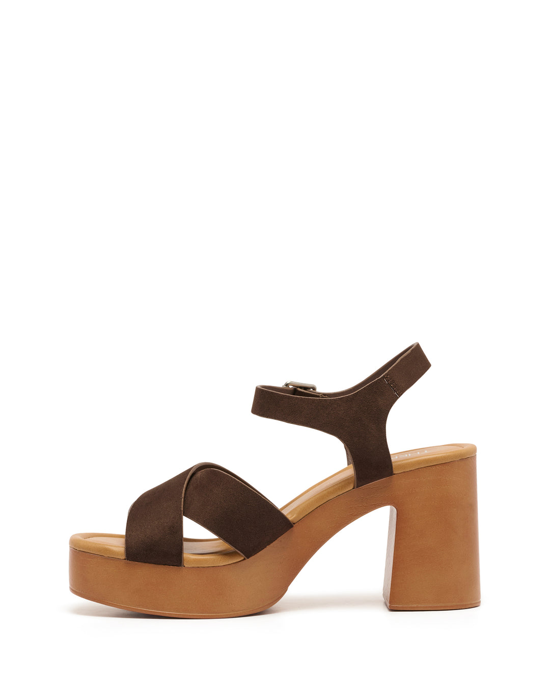 Brynn Clog Heel Chocolate Suede