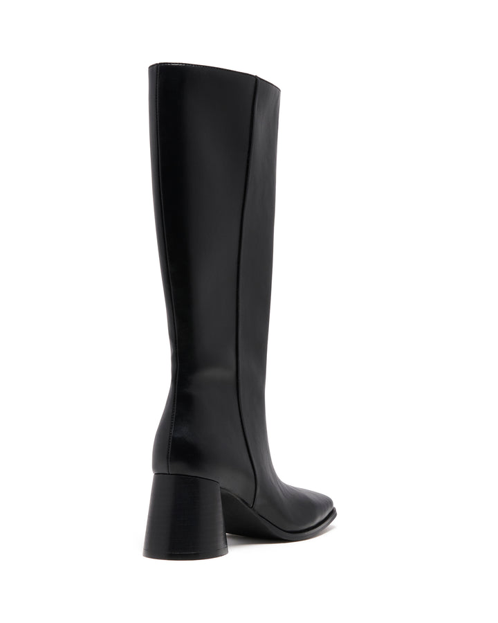Cadence Tall Boot Black Textured