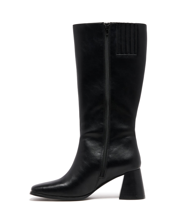 Cadence Tall Boot Black Textured