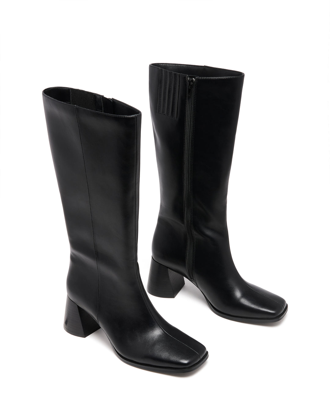 Cadence Tall Boot Black Textured