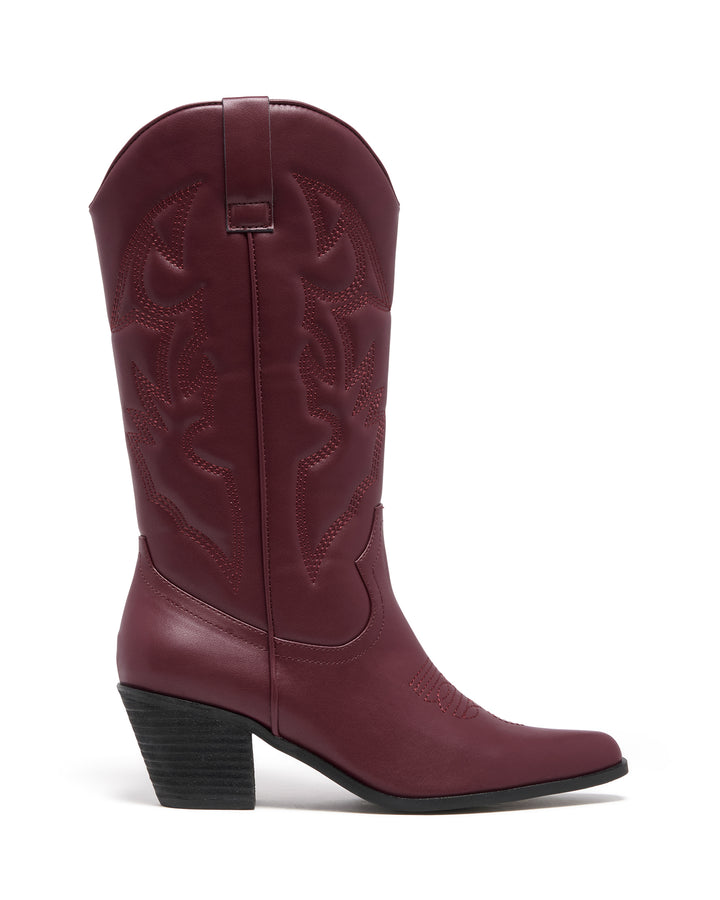 Clayton Cowboy Boot Bordeaux