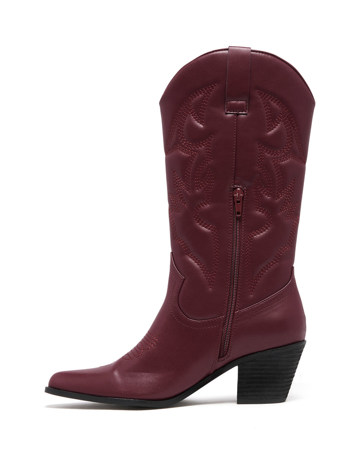 Clayton Cowboy Boot Bordeaux