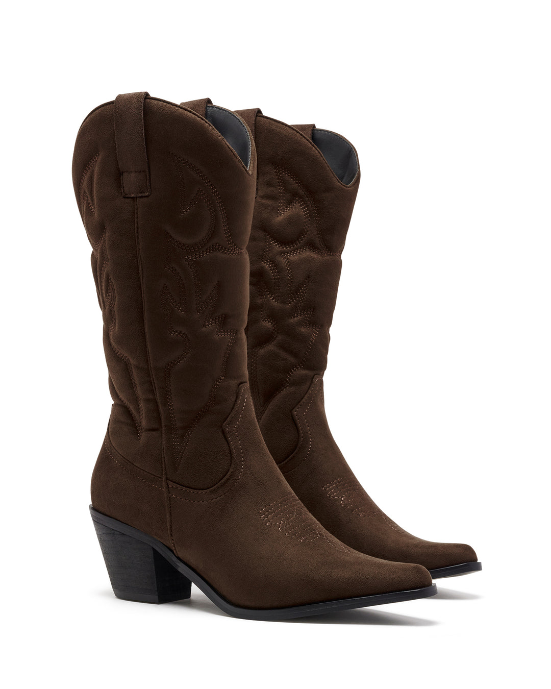 Clayton Cowboy Boot Chocolate Suede