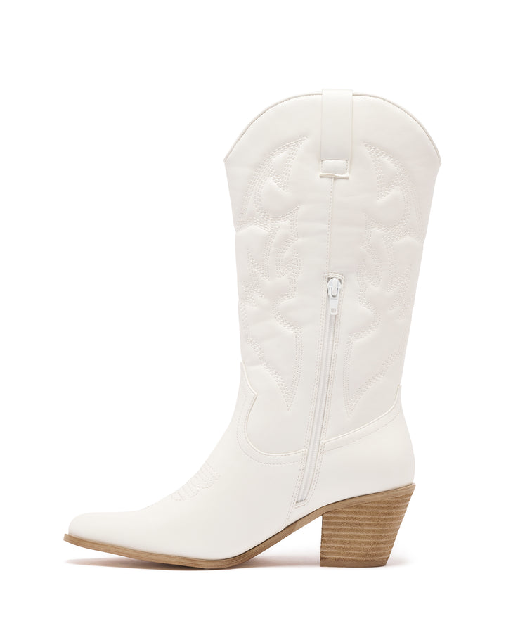 Clayton Cowboy Boot Ivory