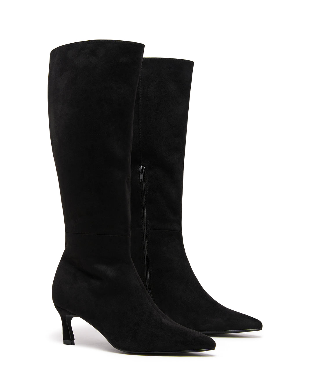 Dove Tall Boot Black Microsuede