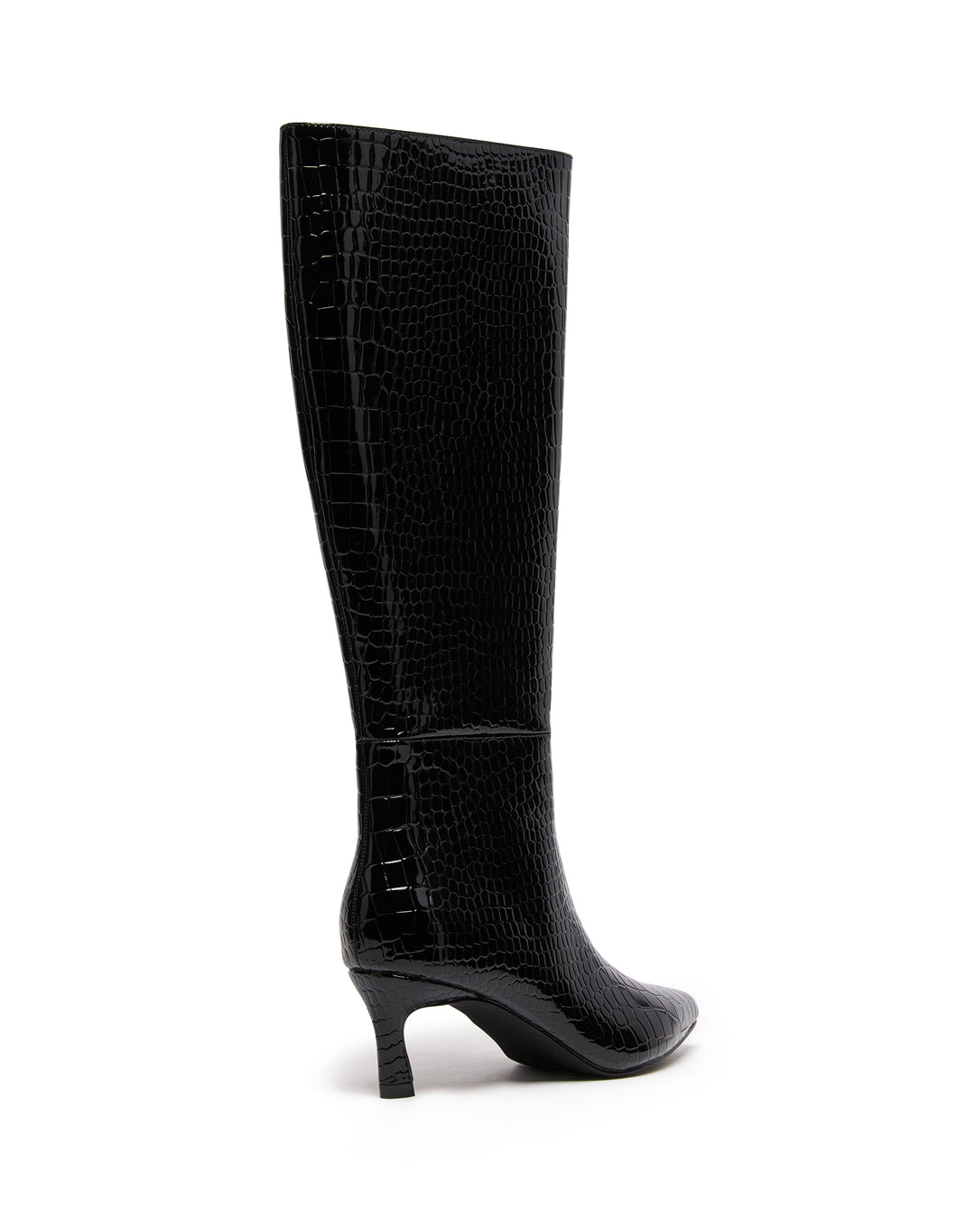Dove Tall Boot Black Croc