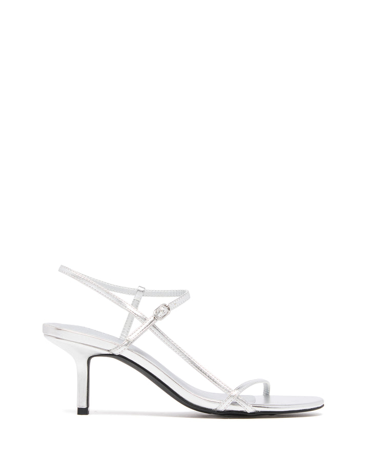 Easton Slingback Heel Silver Metallic
