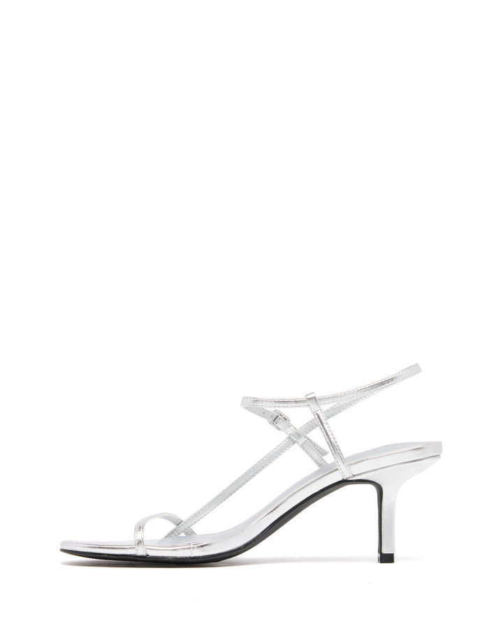 Easton Slingback Heel Silver Metallic