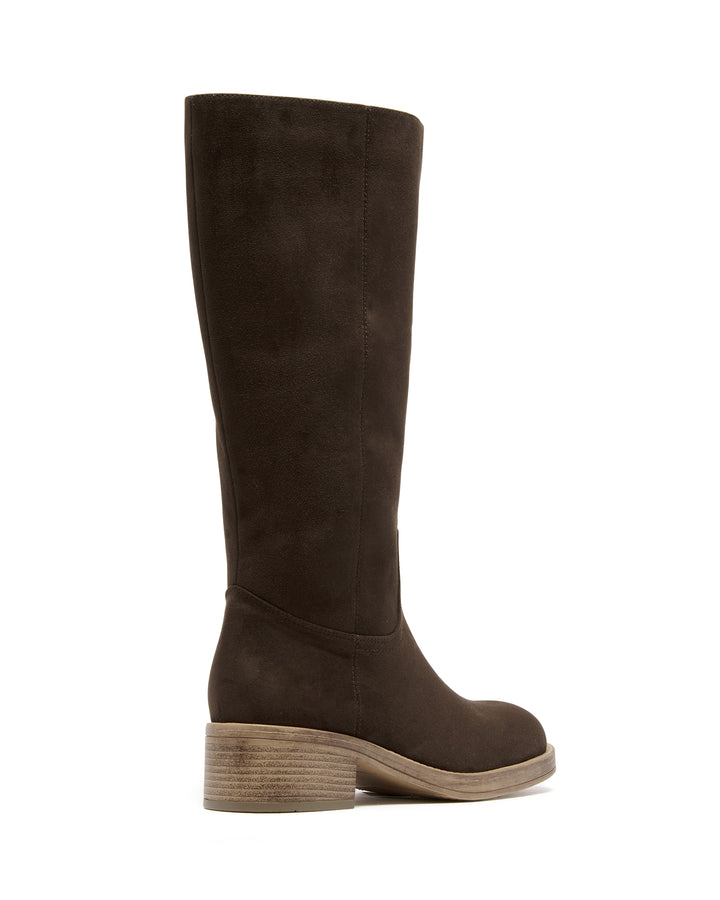 Fever Tall Boot Chocolate Faux Suede