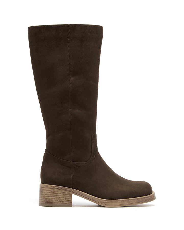 Fever Tall Boot Chocolate Faux Suede