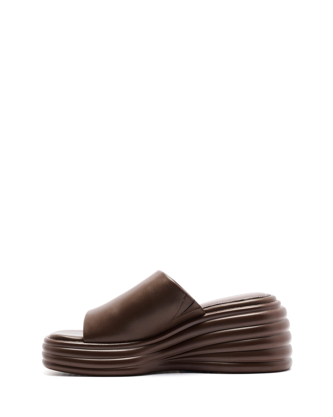 Flaunt Wedge Sandal Chocolate