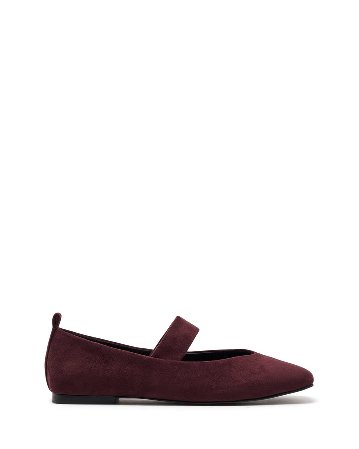 Gael Ballet Flat Bordeaux Suede