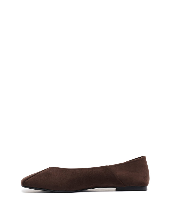 Gaia Ballet Flat Chocolate Suede