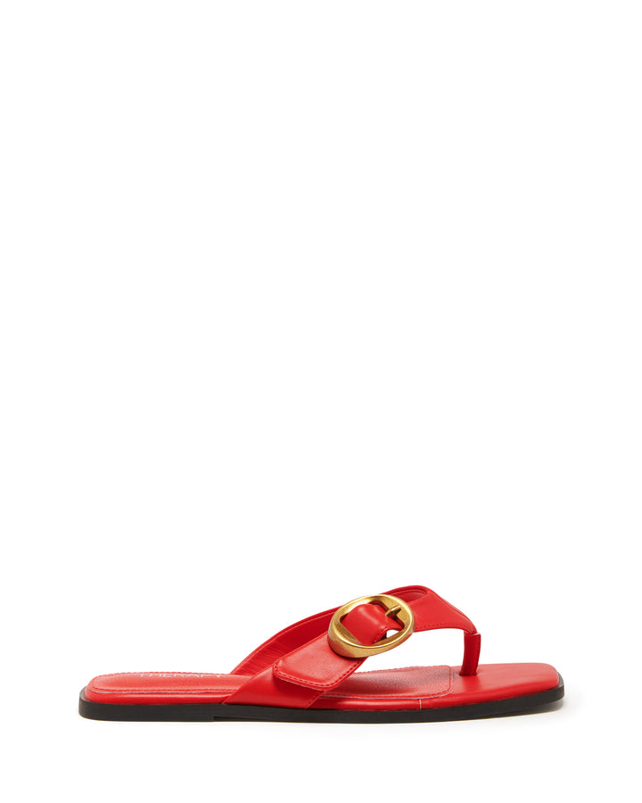 Gallery Thong Sandal Red Smooth