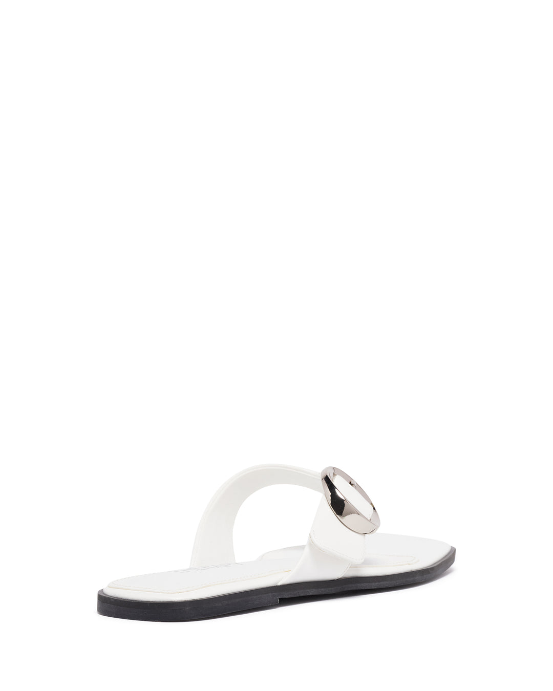 Gallery Thong Sandal White Smooth