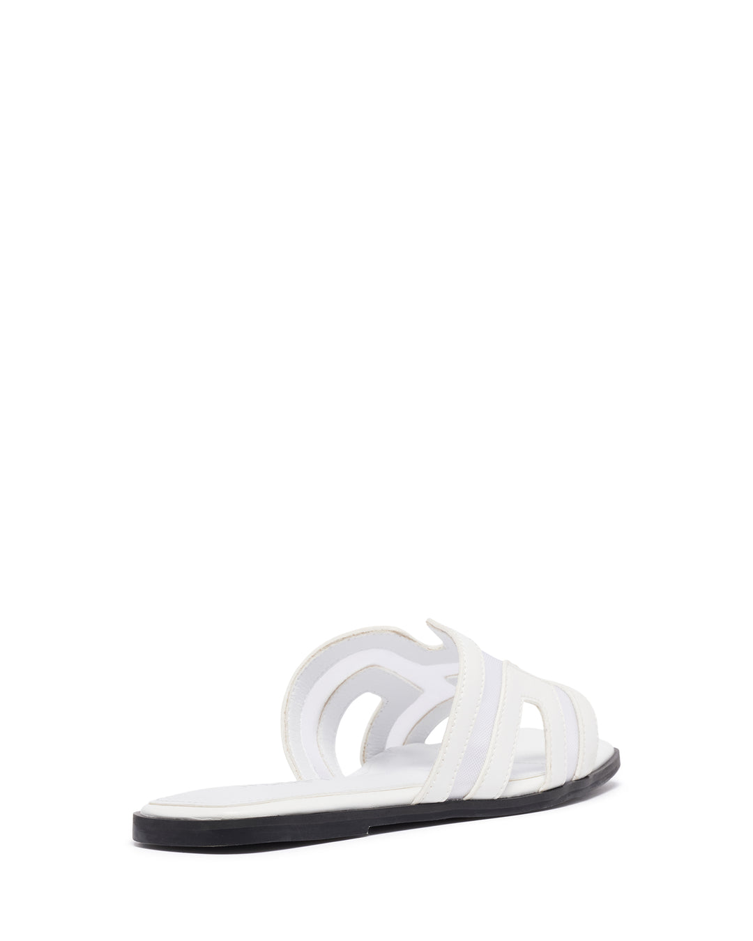 Gaze Flat Sandal White Mesh