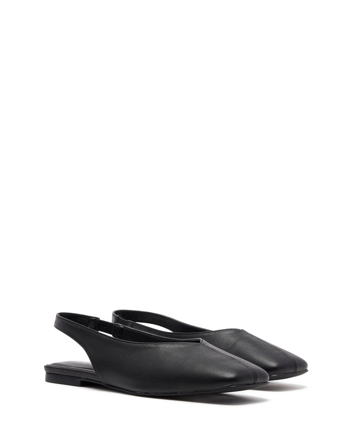 Graze Slingback Flat Black