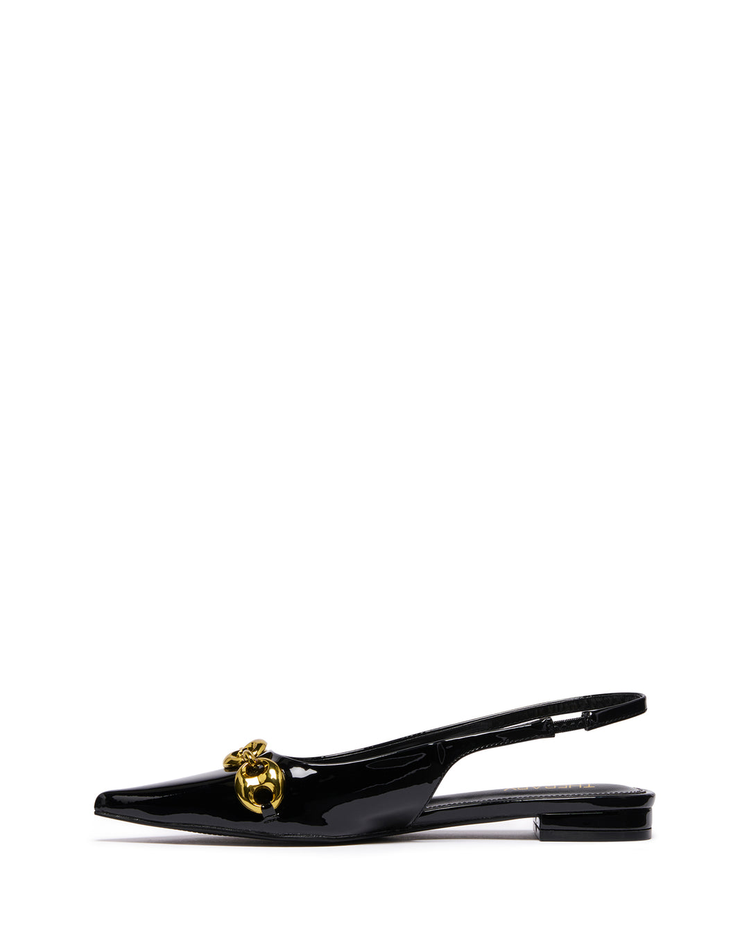 Guilty Slingback Flat Black Patent
