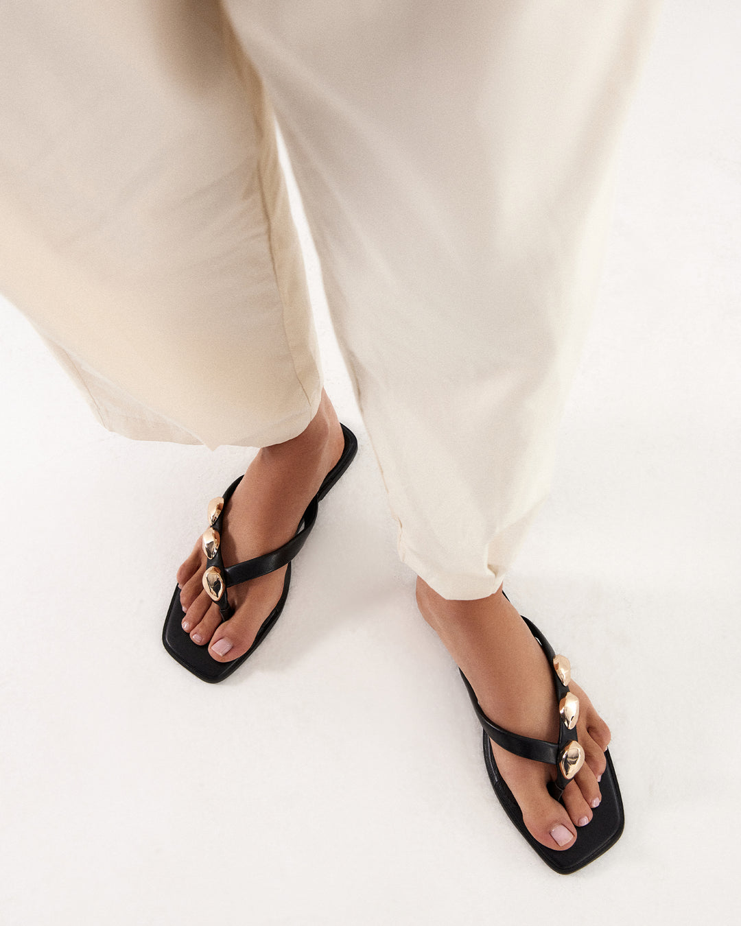 Guise Thong Sandal Black