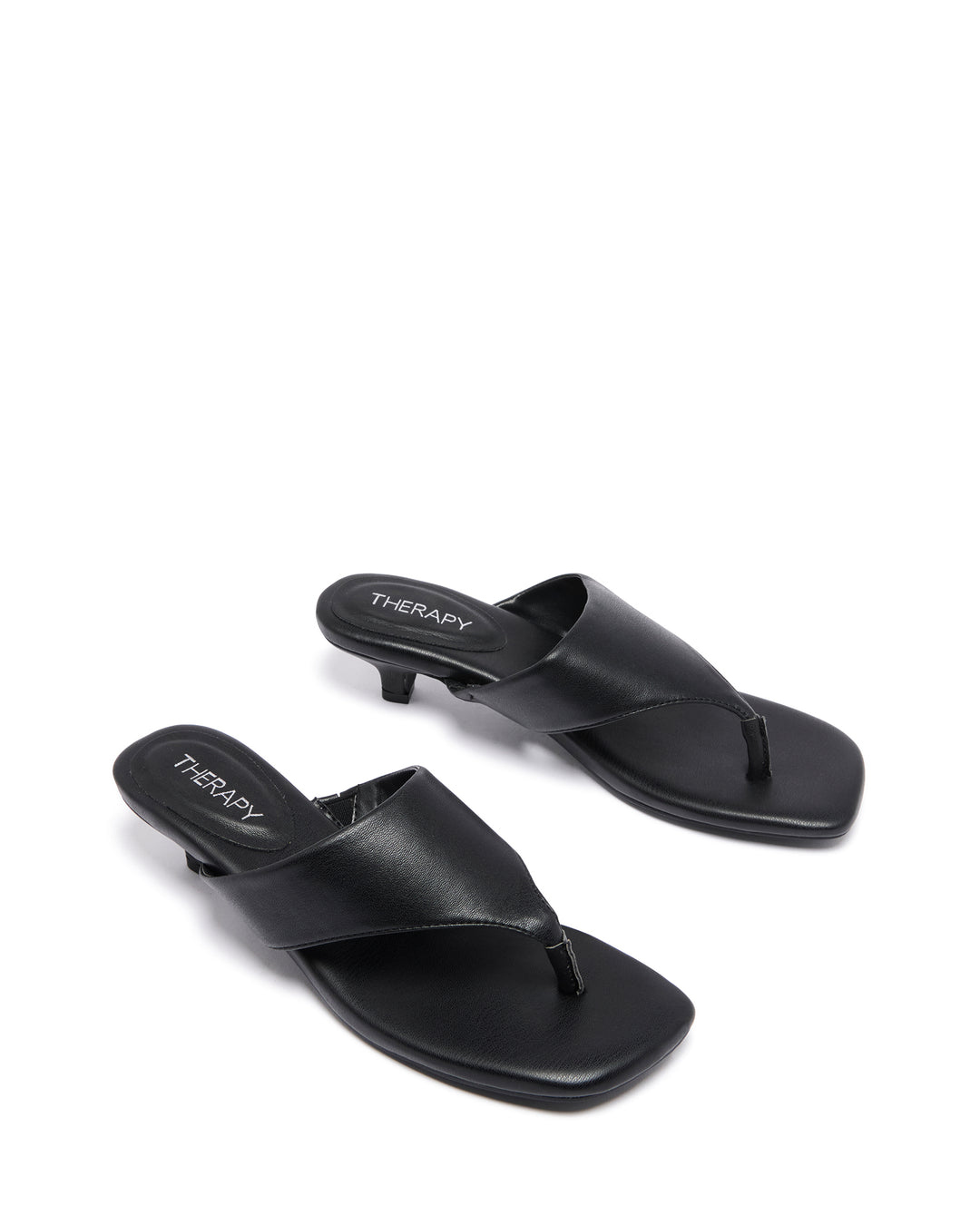 Hailey Thong Heel Black