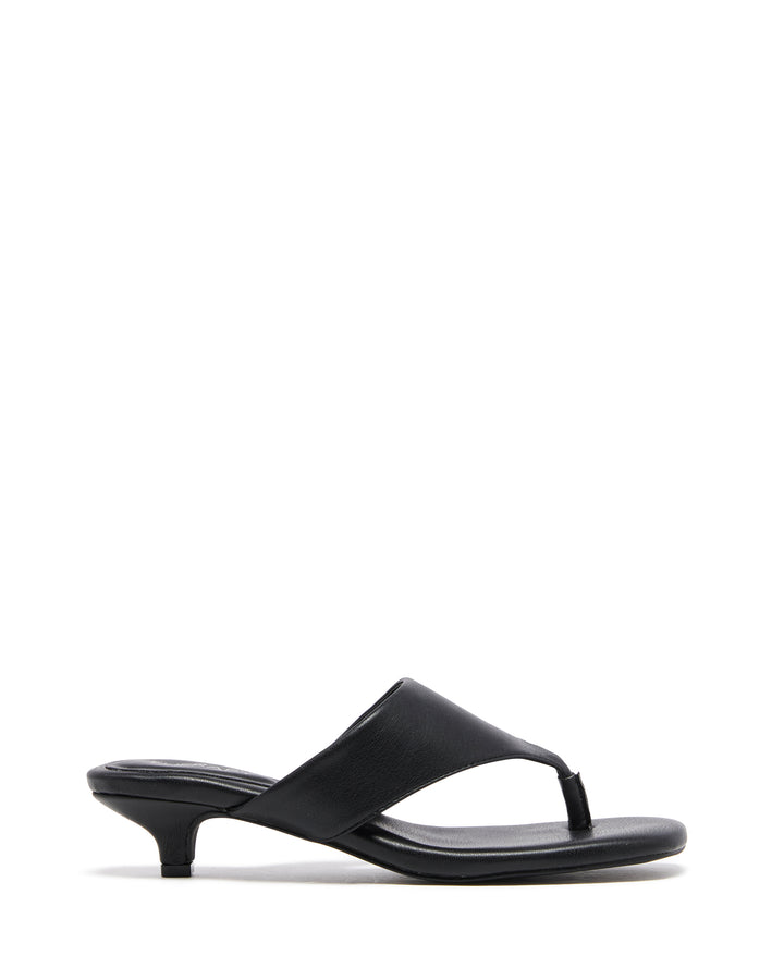 Hailey Thong Heel Black
