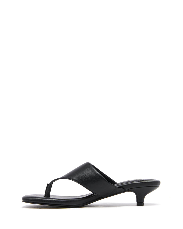 Hailey Thong Heel Black