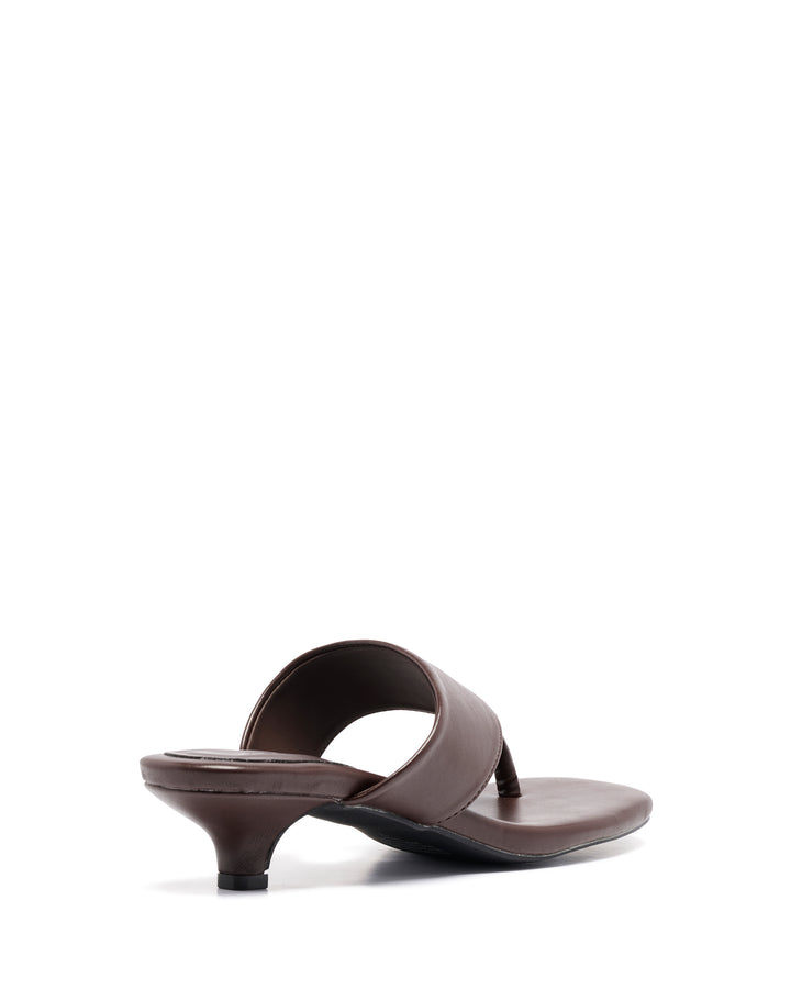 Hailey Thong Heel Chocolate