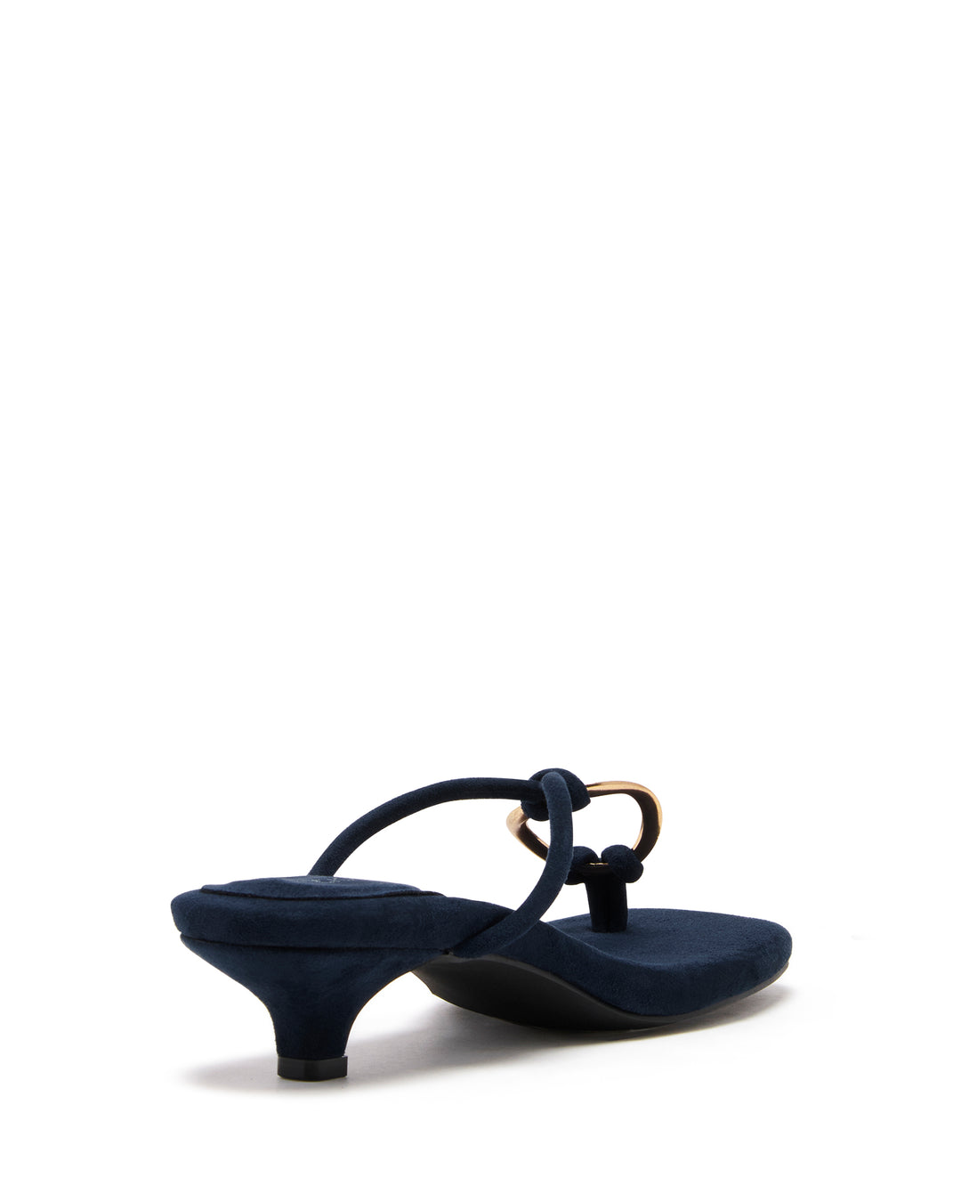 Haydn Thong Heel Navy Microsuede