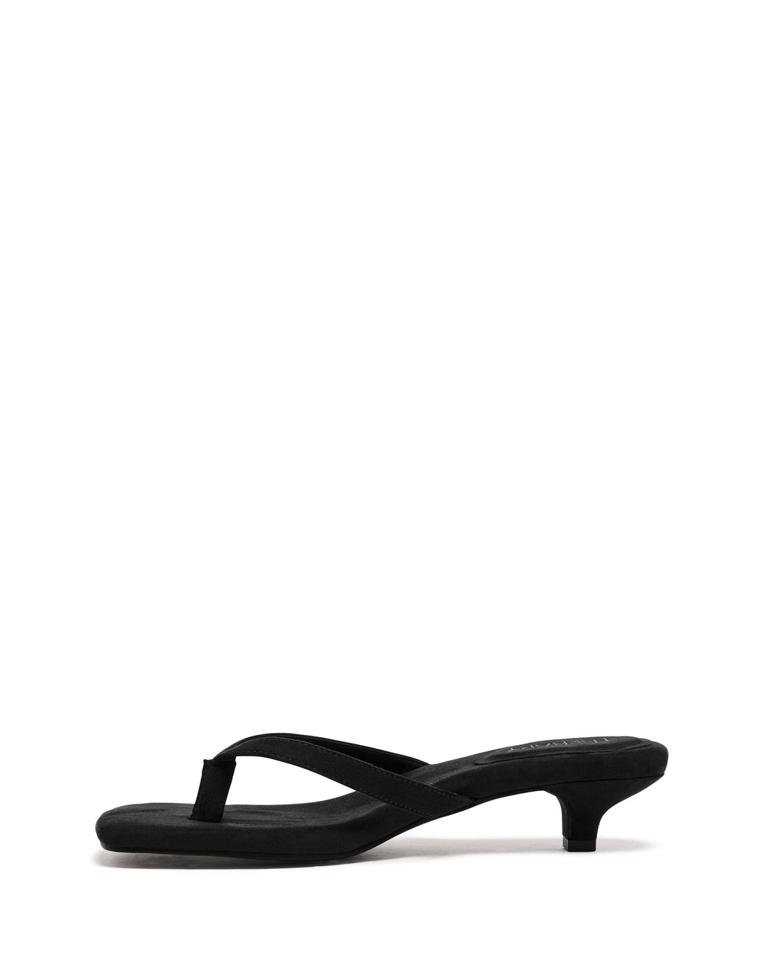 Heatwave Thong Heel Black Microsuede