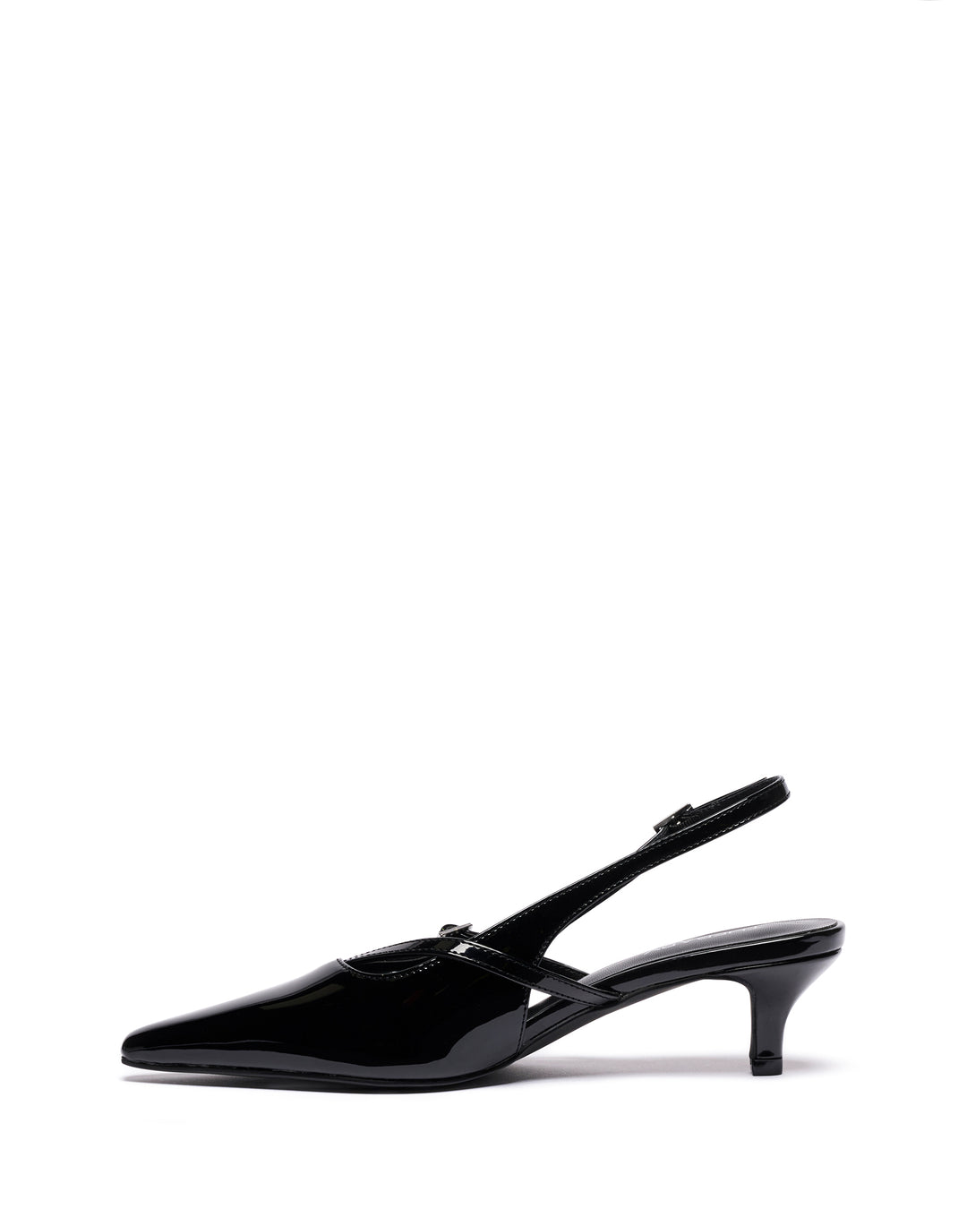 Irving Slingback Heel Black Patent