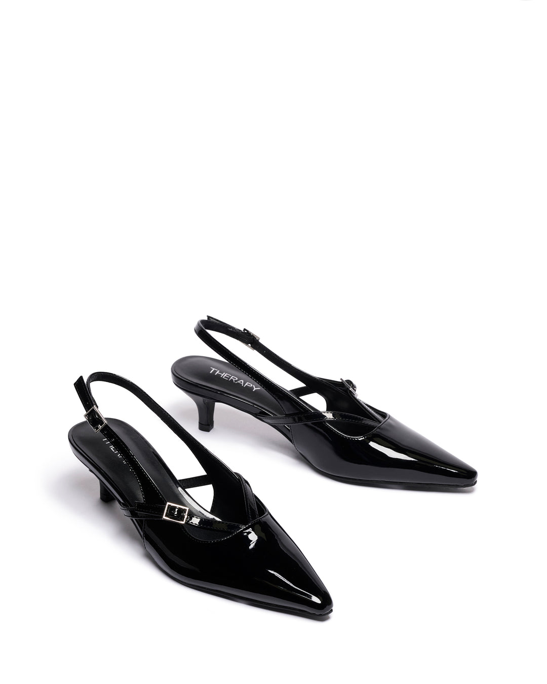 Irving Slingback Heel Black Patent