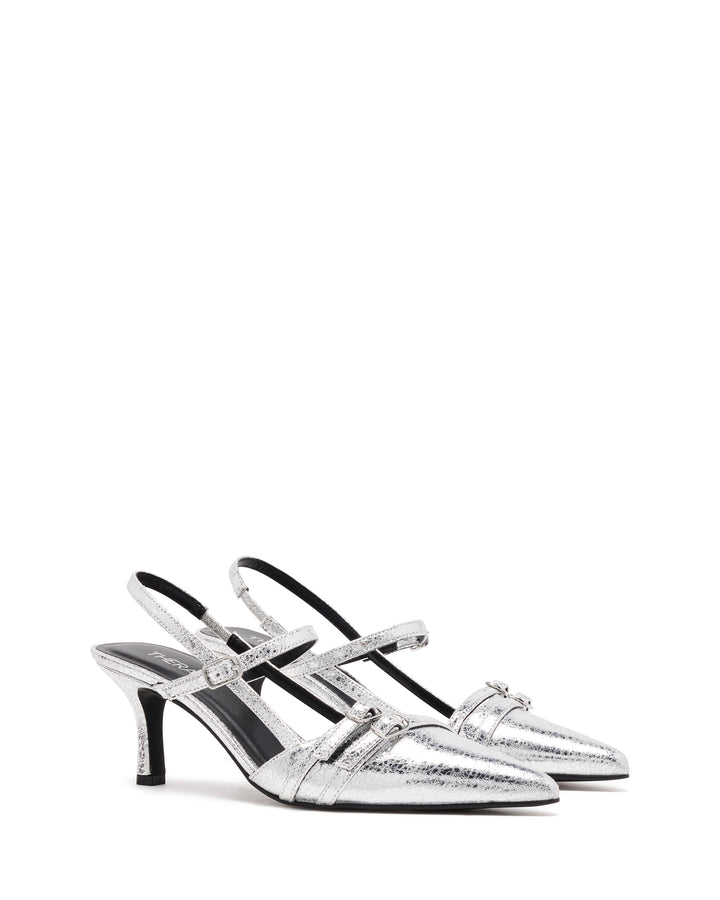 Jackpot Point Heel Silver
