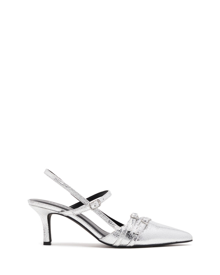 Jackpot Point Heel Silver