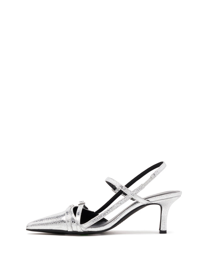 Jackpot Point Heel Silver
