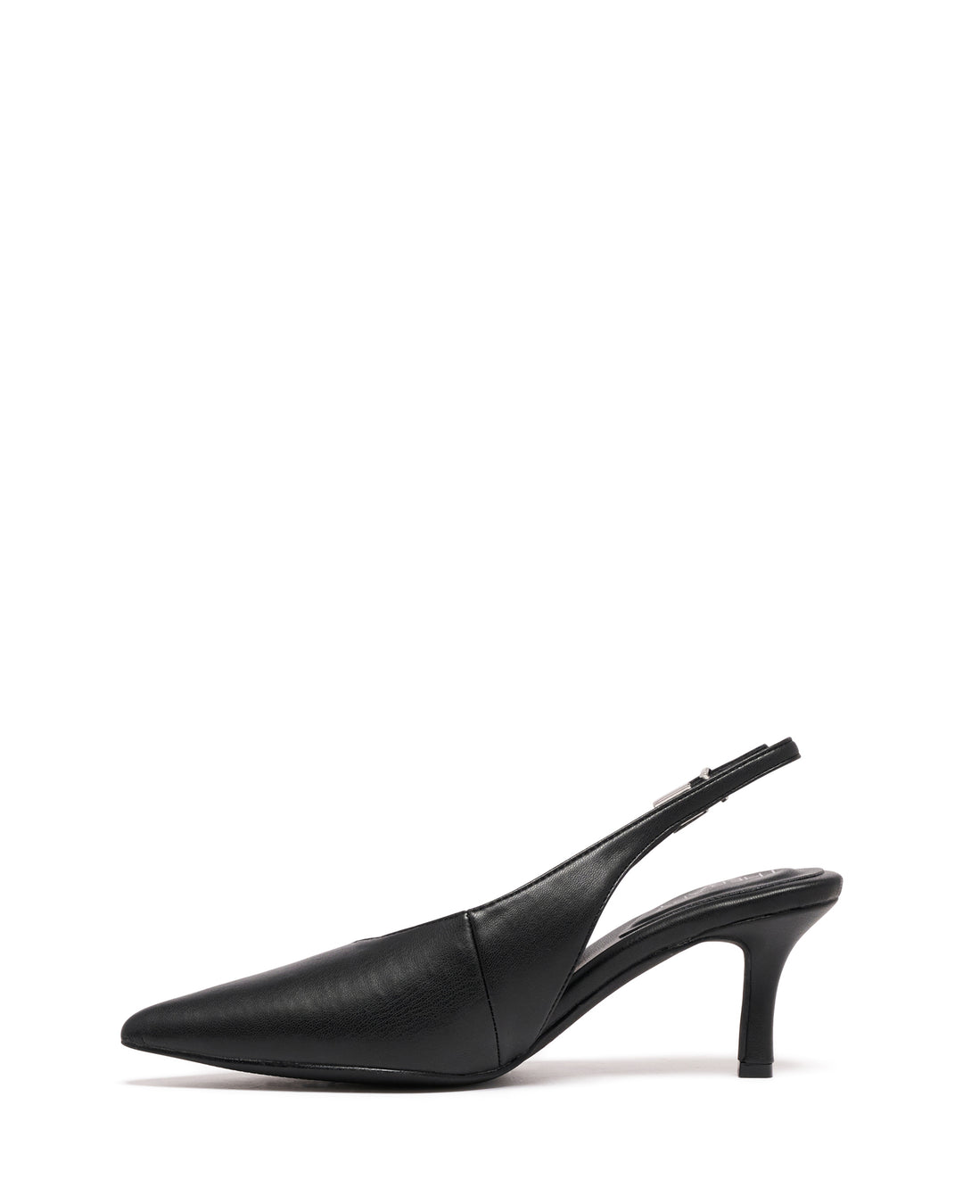 Jacs Slingback Pump Black Smooth
