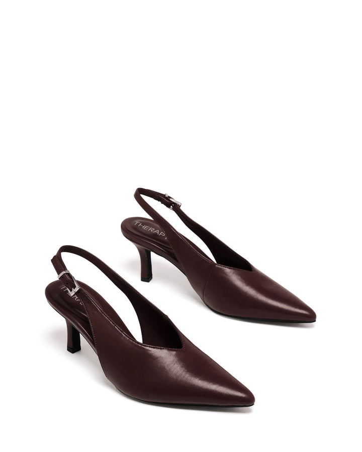 Jacs Slingback Pump Bordeaux Smooth