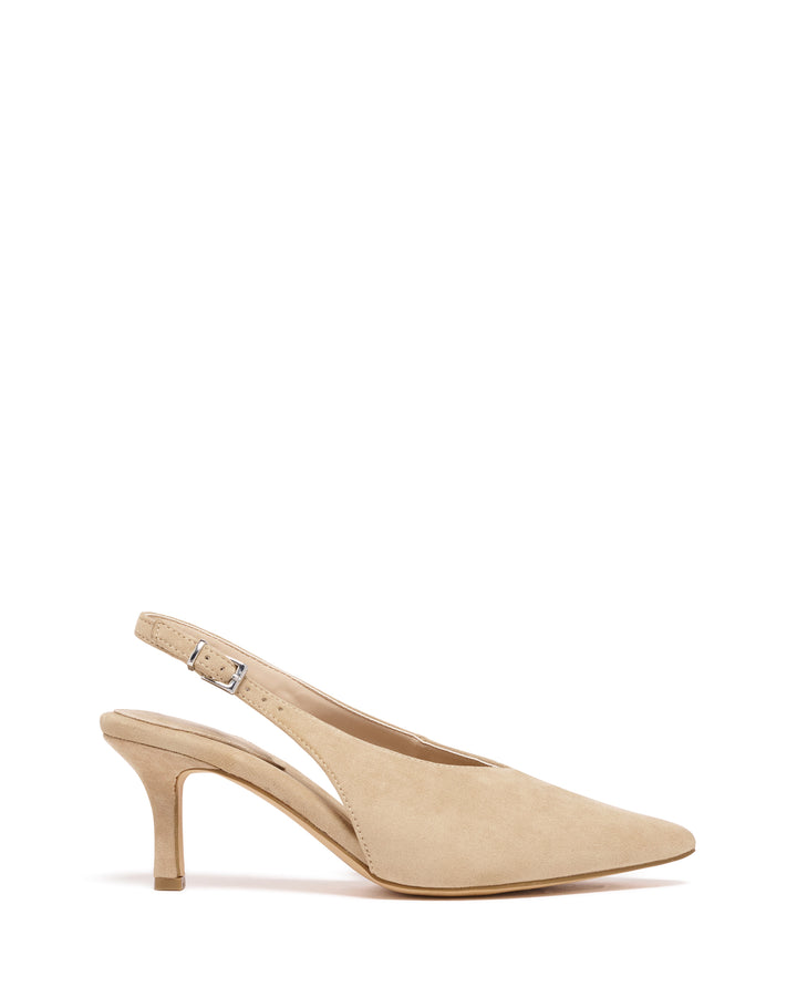 Jacs Slingback Pump Cashew Microsuede
