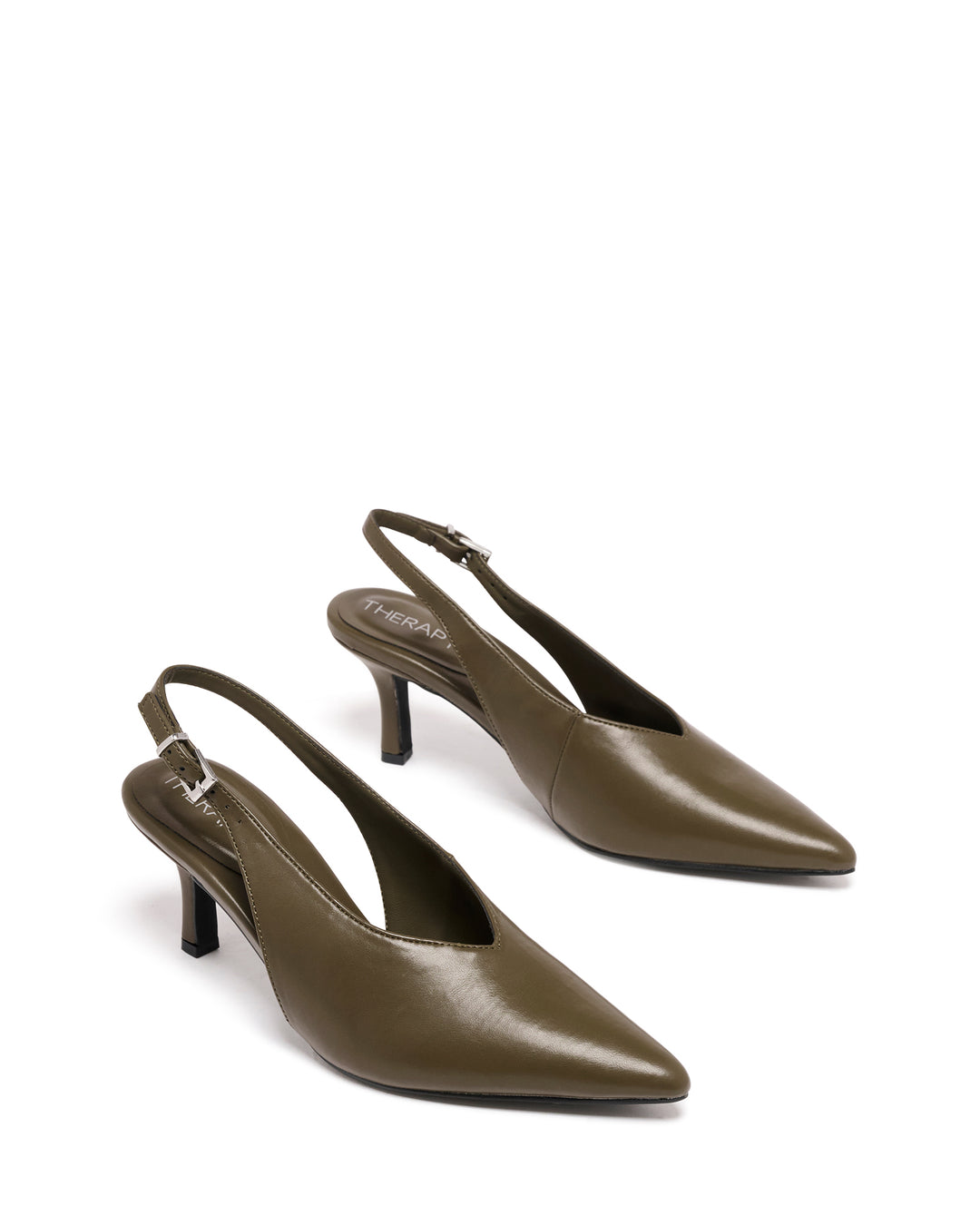 Jacs Slingback Pump Khaki Smooth