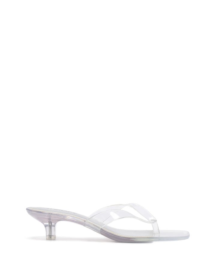 Jellyz Thong Heel Clear