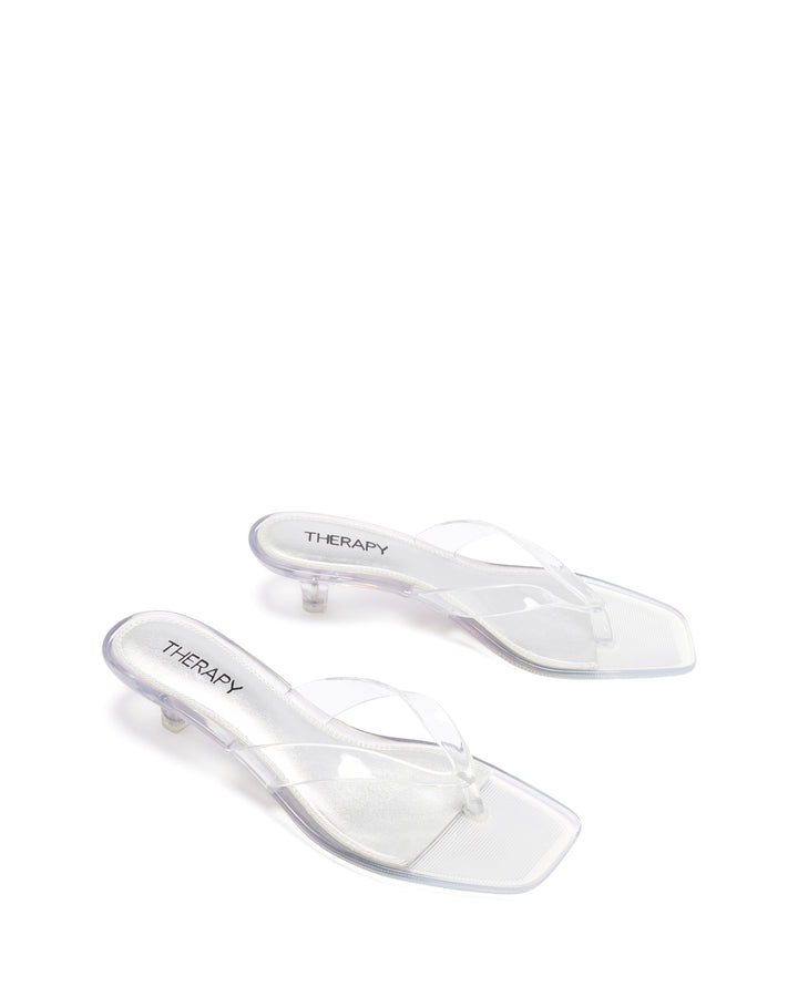 Jellyz Thong Heel Clear