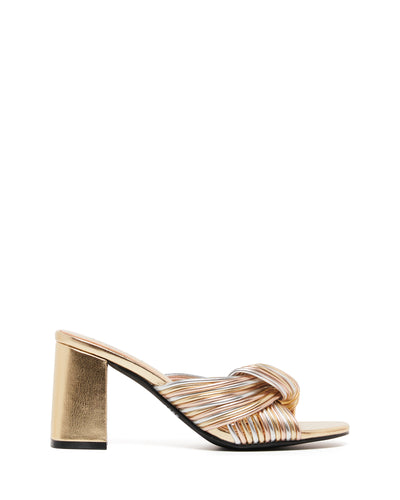 Therapy Shoes Kaylee Gold Metallic | Women's Heels | Sandals | Mules