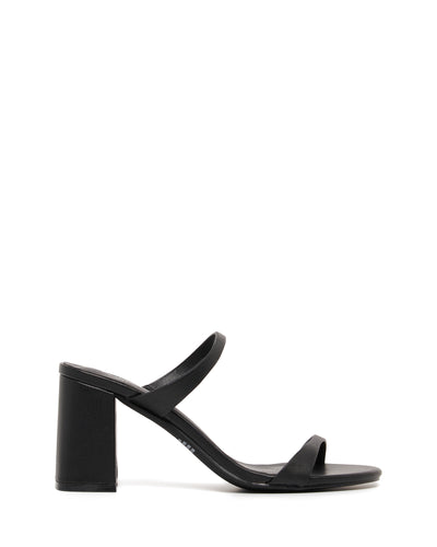 Therapy Shoes Kirra Black Smooth | Women's Heels | Sandals | Mules