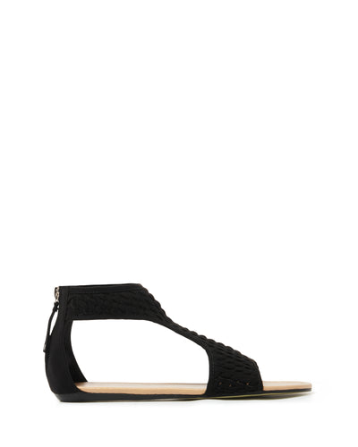 Therapy Shoes La Boca Black | Women's Sandals | Flats | Woven