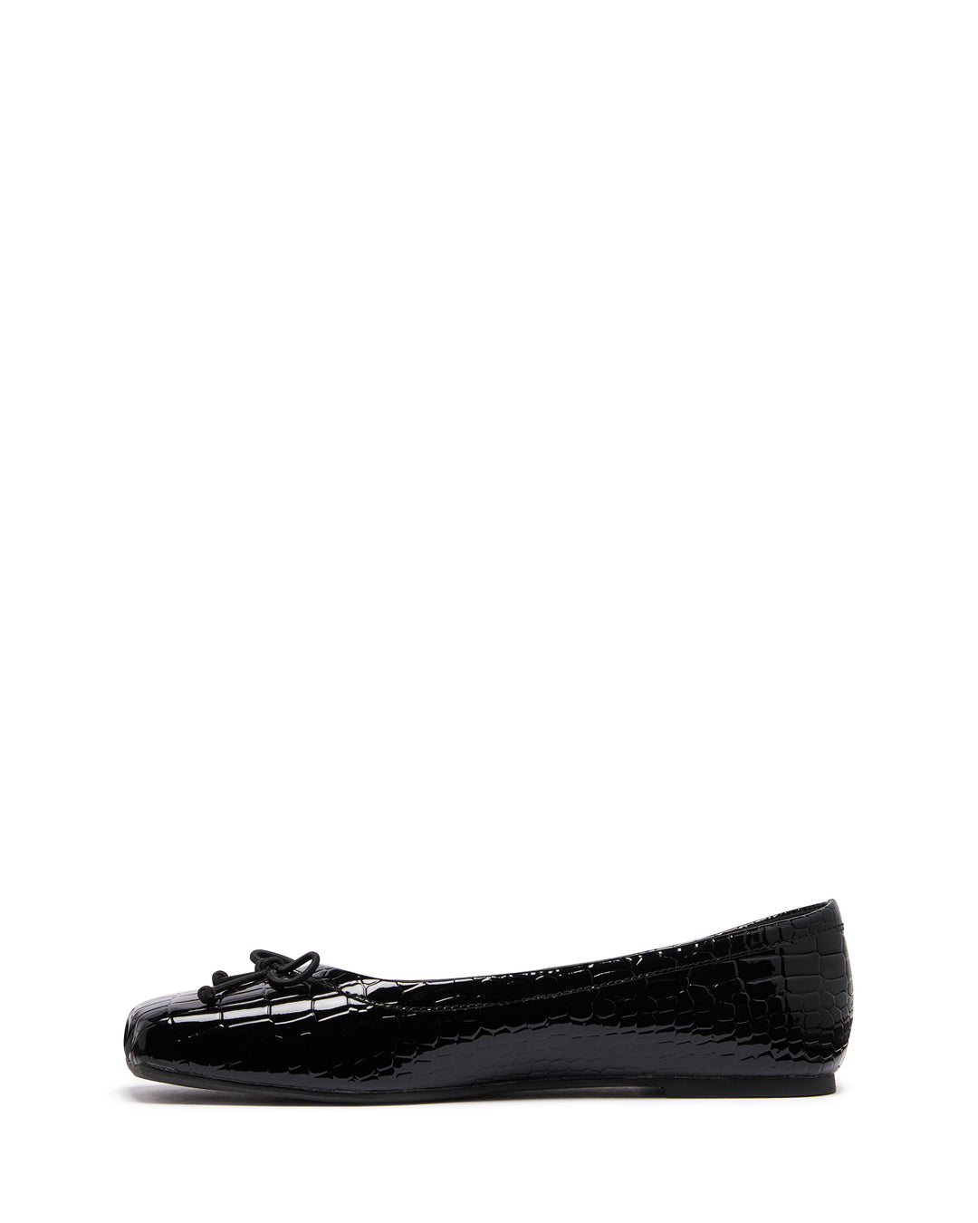 Laine Ballet Flat Black Croc